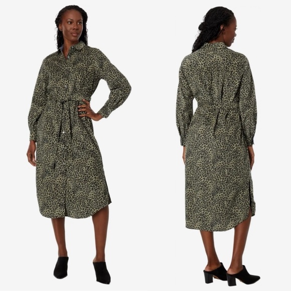 NWT Tommy Bahama Lovely Leo Long Sleeve Shirtdress Sz L - Picture 3 of 3
